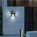 Refletor Led Solar 3 Cabeças Giratoria Sensor de movimento