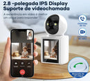 Inova Câmera de segurança com tela 2K de visão noturna