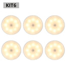 KIT6/10 Luminárias Led S/ Fio Com Sensor Presença
